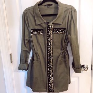 green jacket